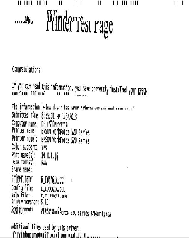 Fax page