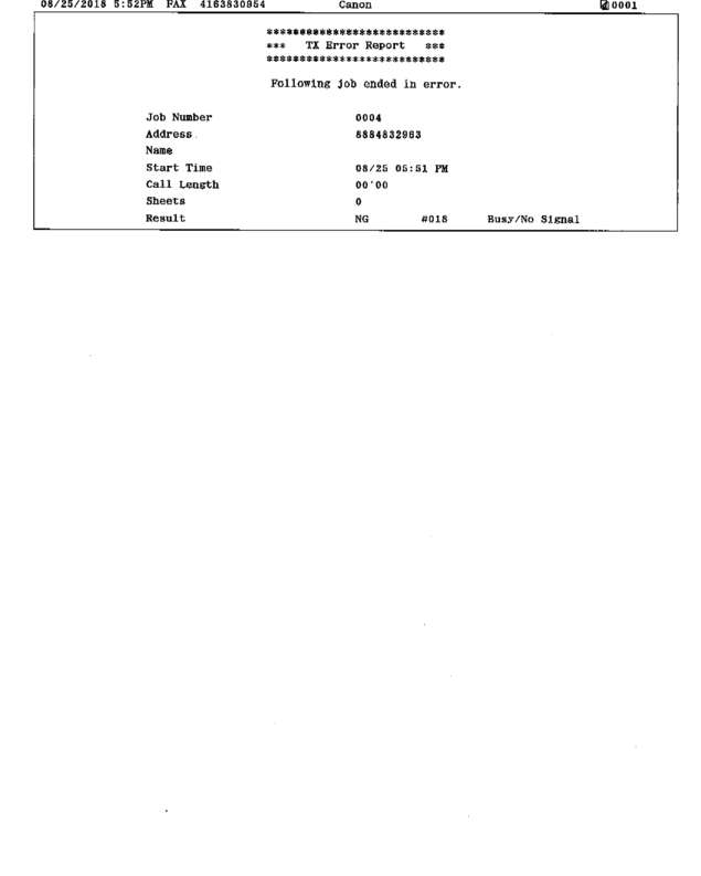 Fax page