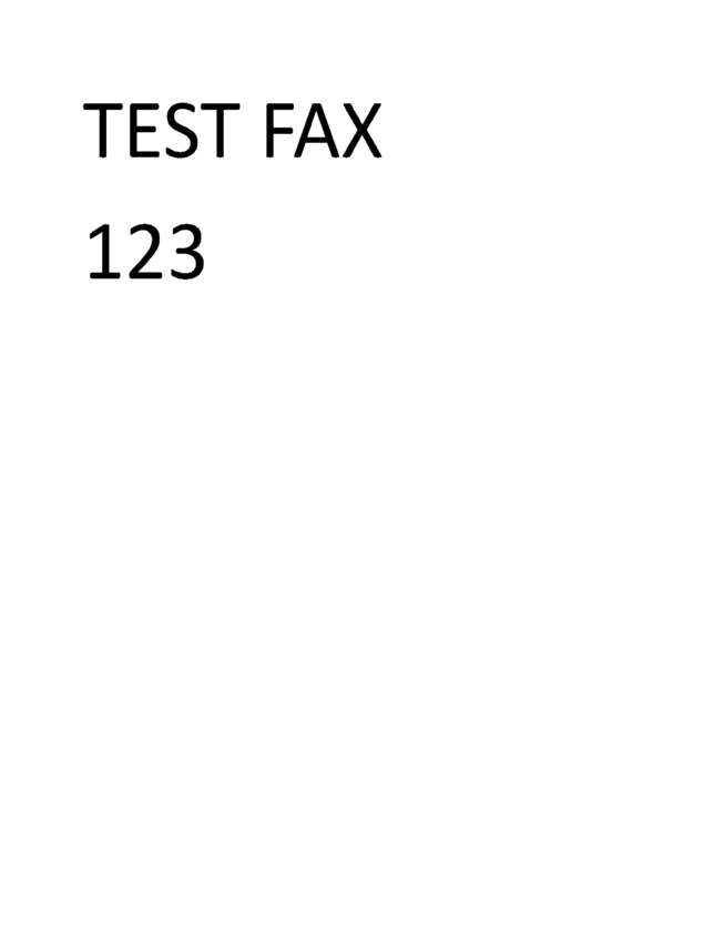 Fax page