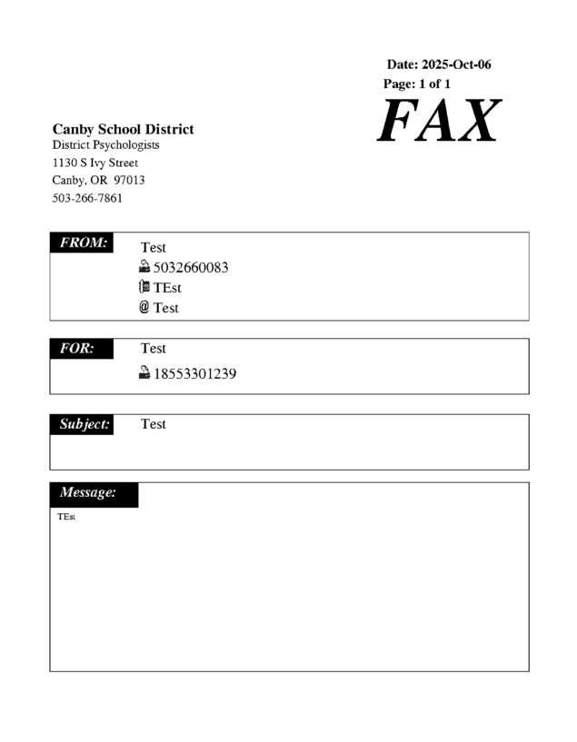fax page