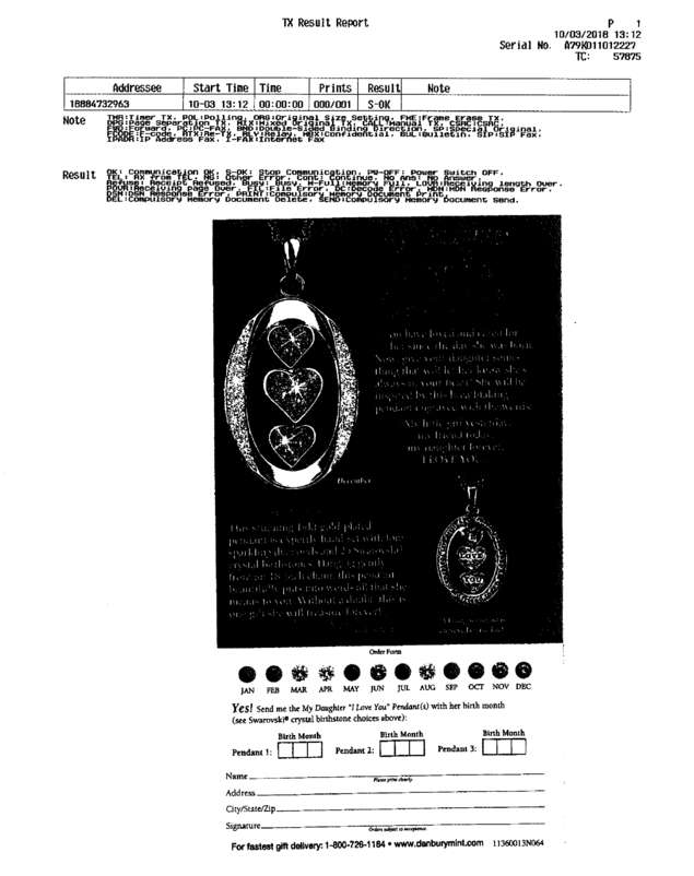 Fax page