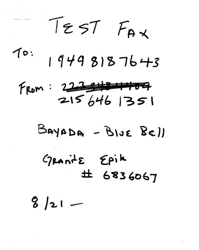 fax page