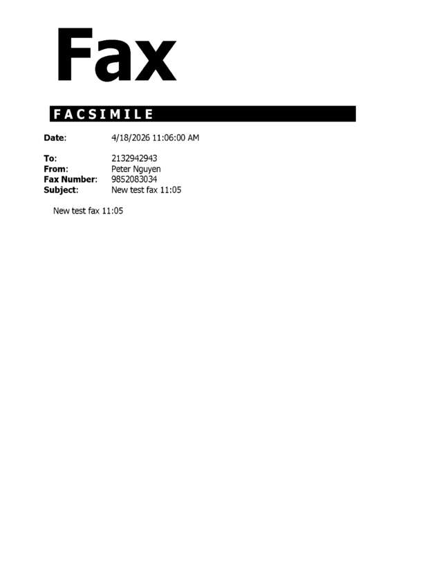 fax page