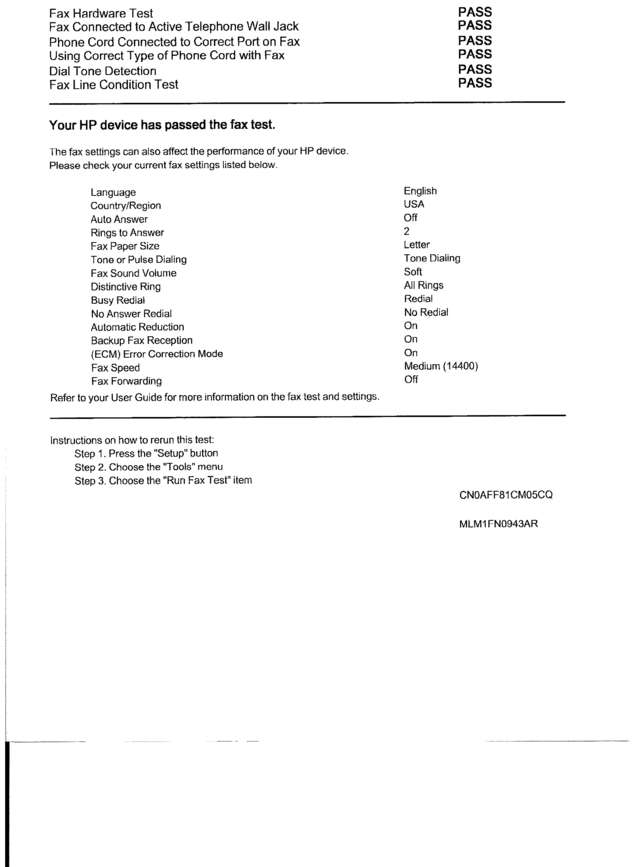 Fax page