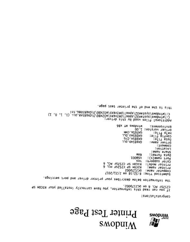 Fax page