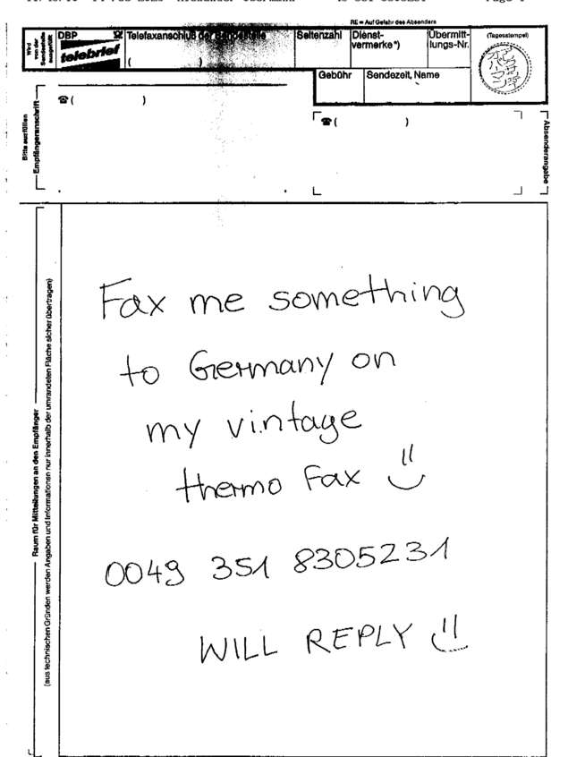 fax page