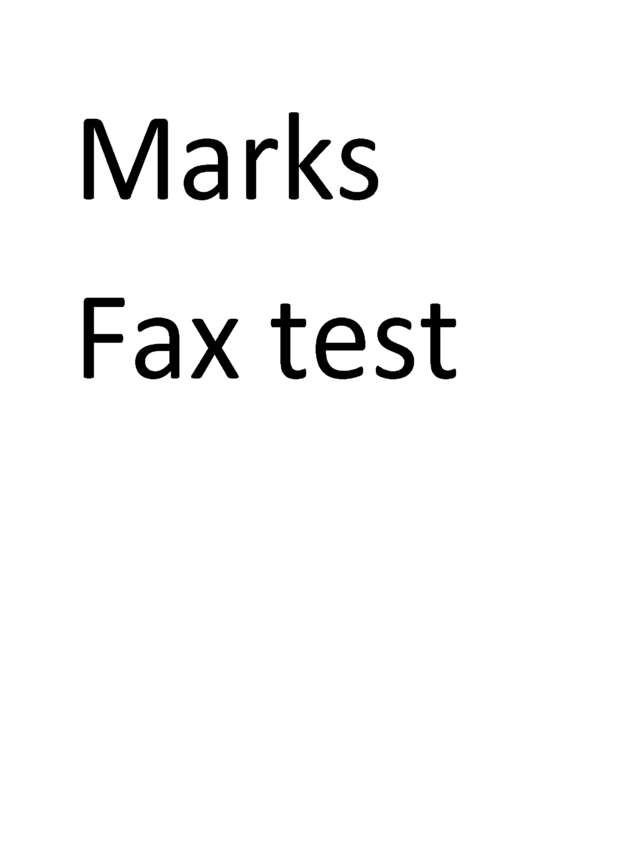 Fax page