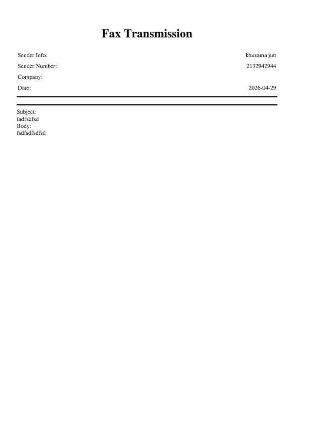 fax page