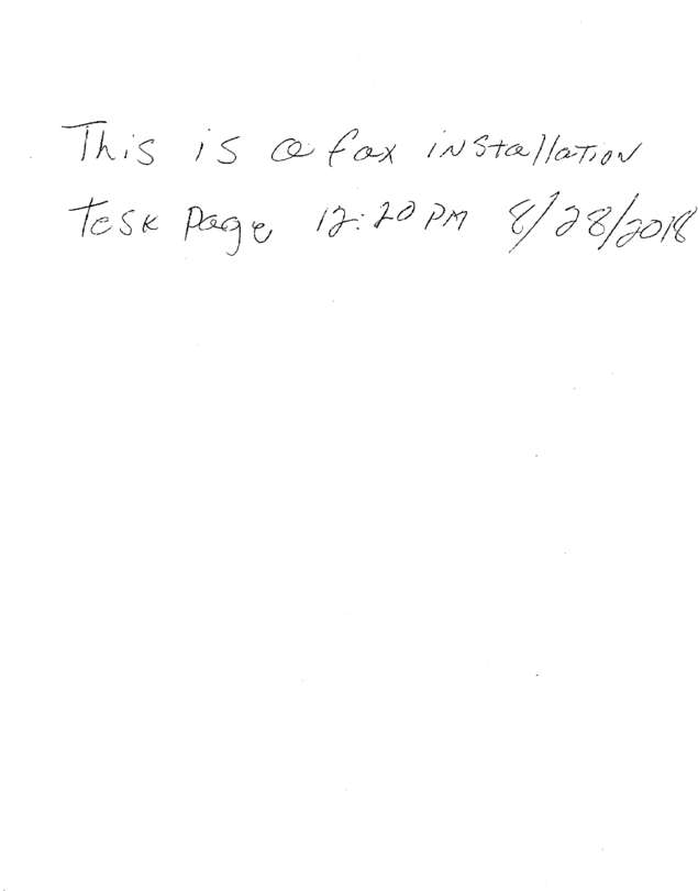 Fax page