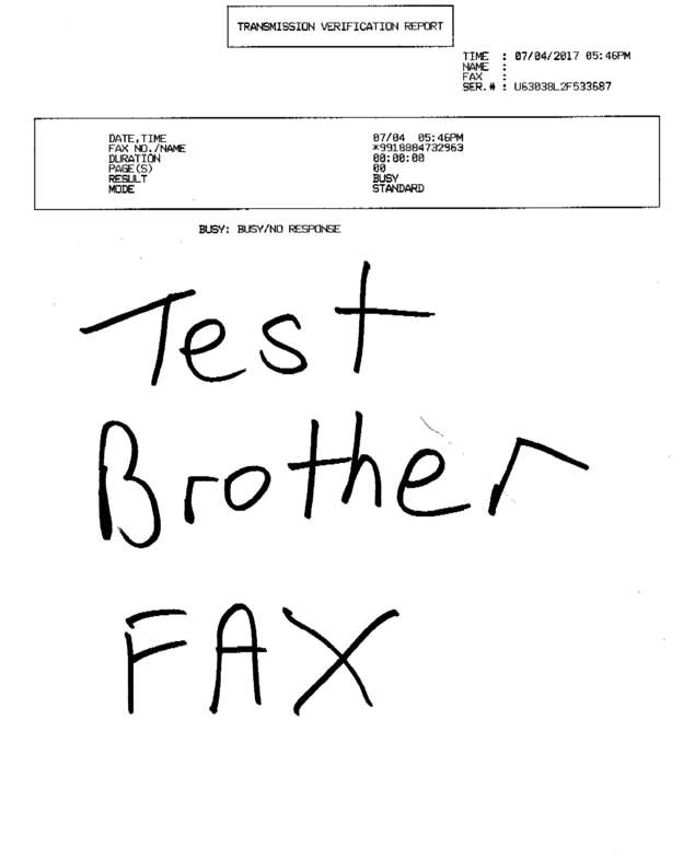 Fax page