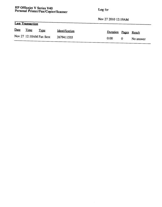 Fax page