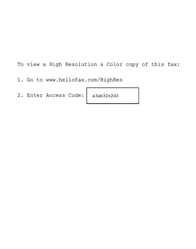 Fax page