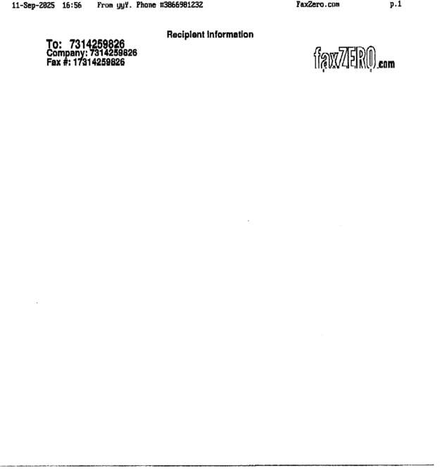 Fax page