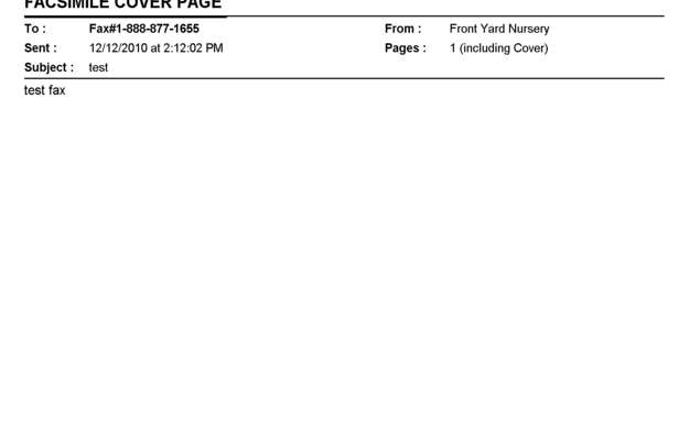Fax page