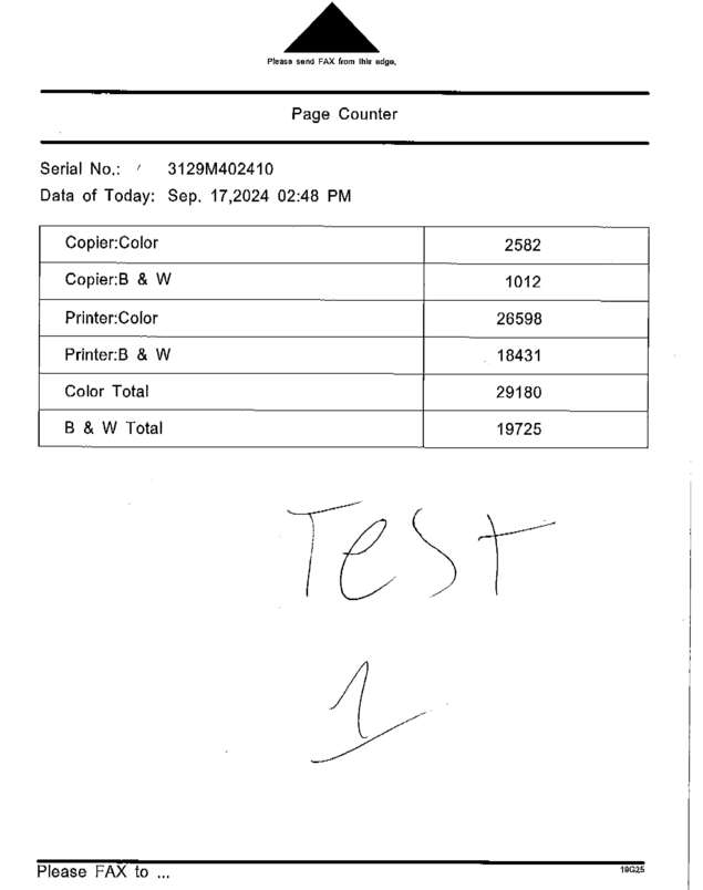 Fax page