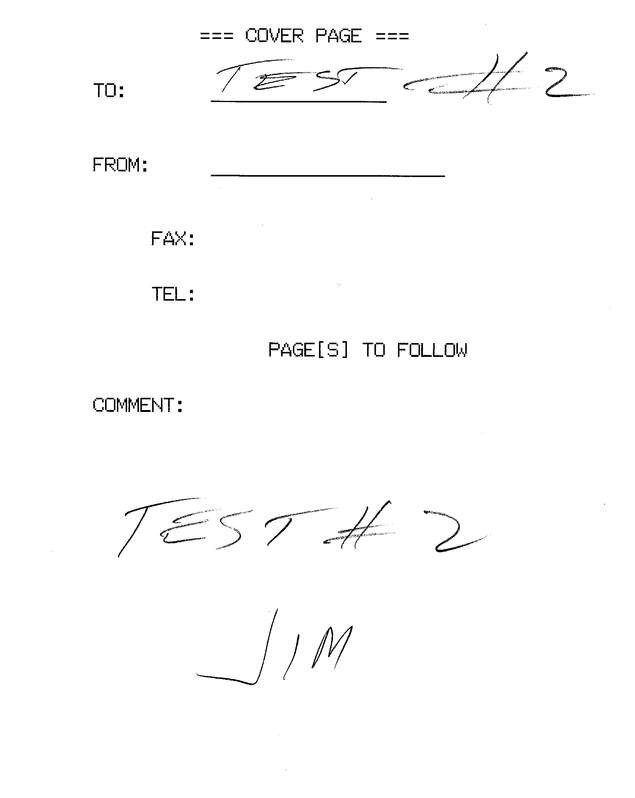 Fax page