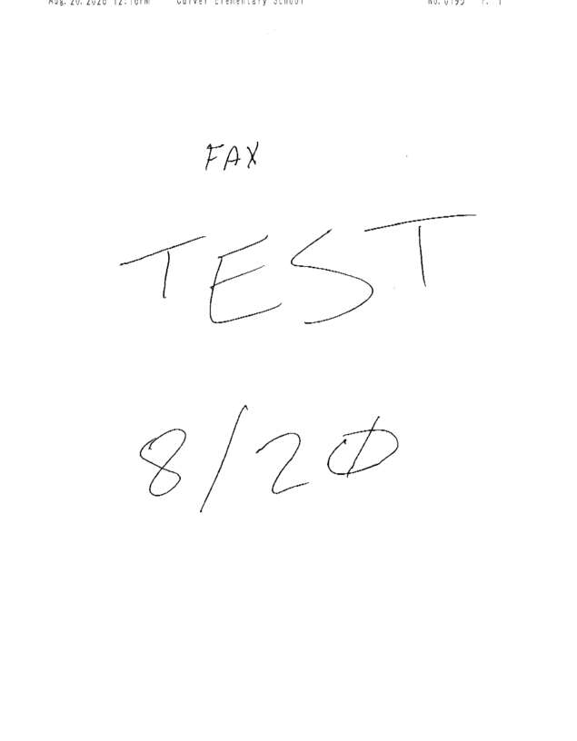 fax page
