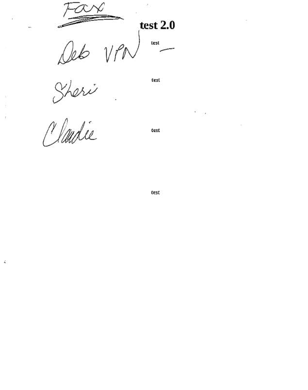 Fax page
