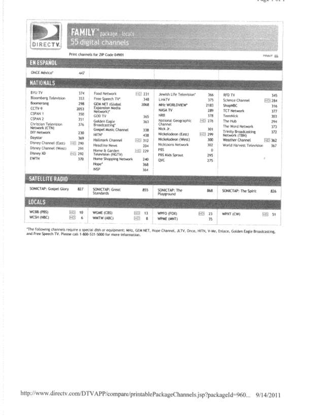 Fax page