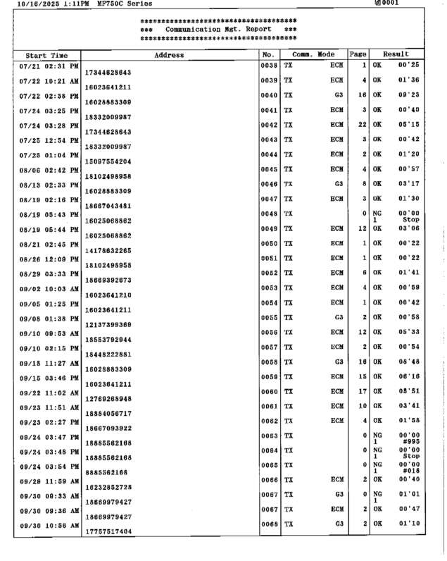 fax page