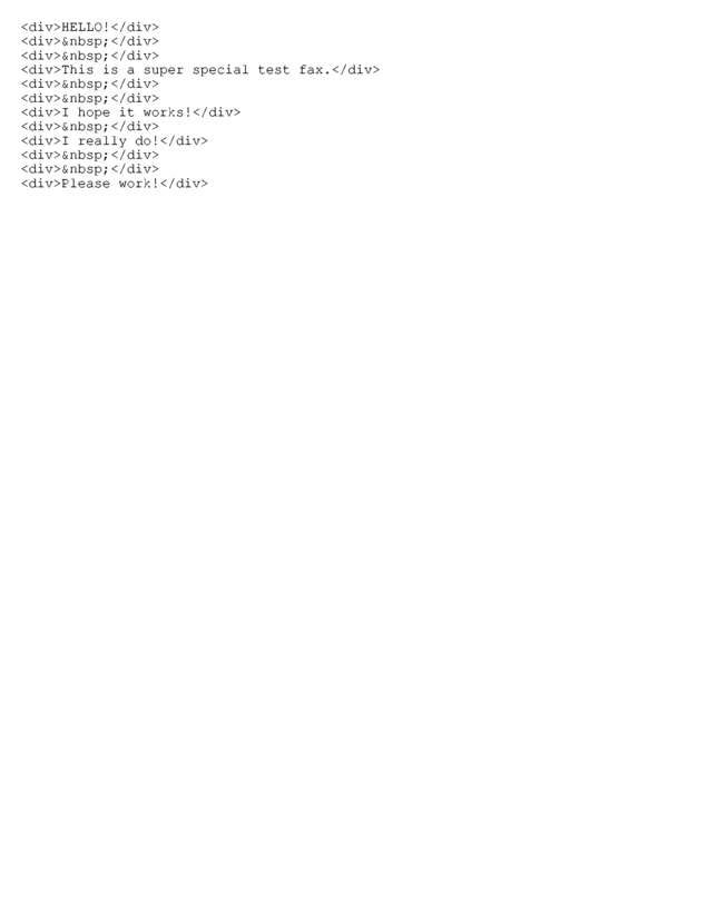 Fax page