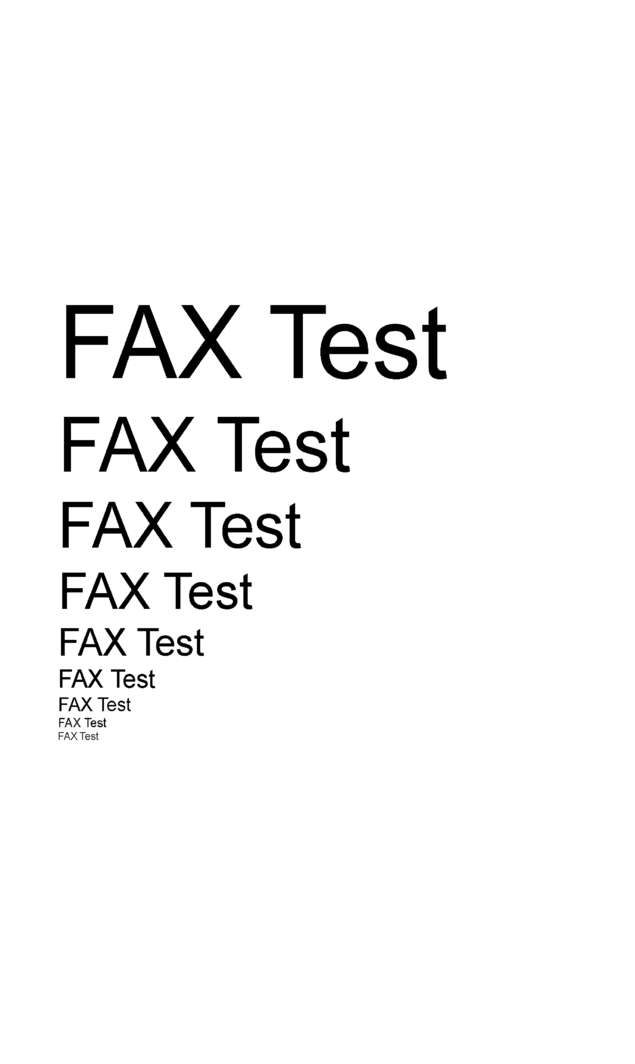 Fax page