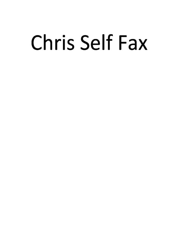 Fax page