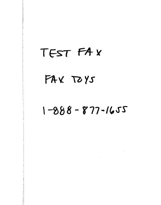 Fax page