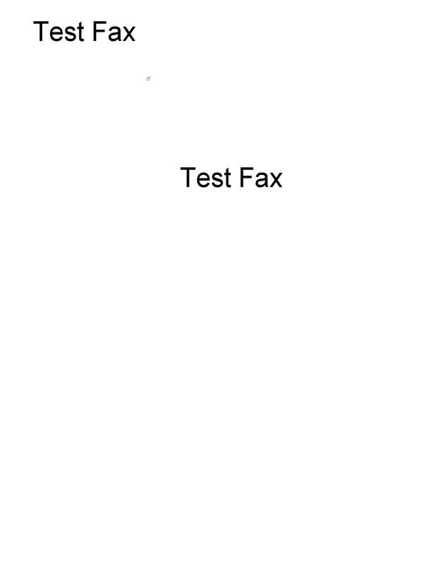 Fax page