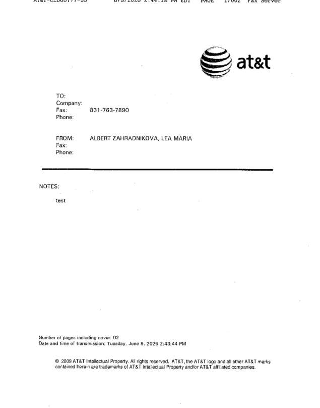 fax page