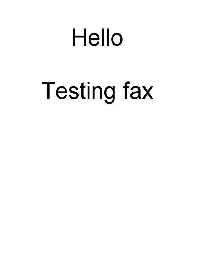 fax page