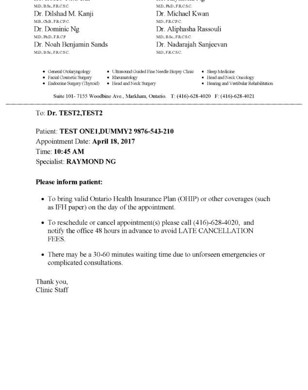Fax page