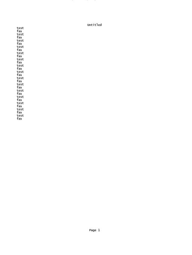 Fax page