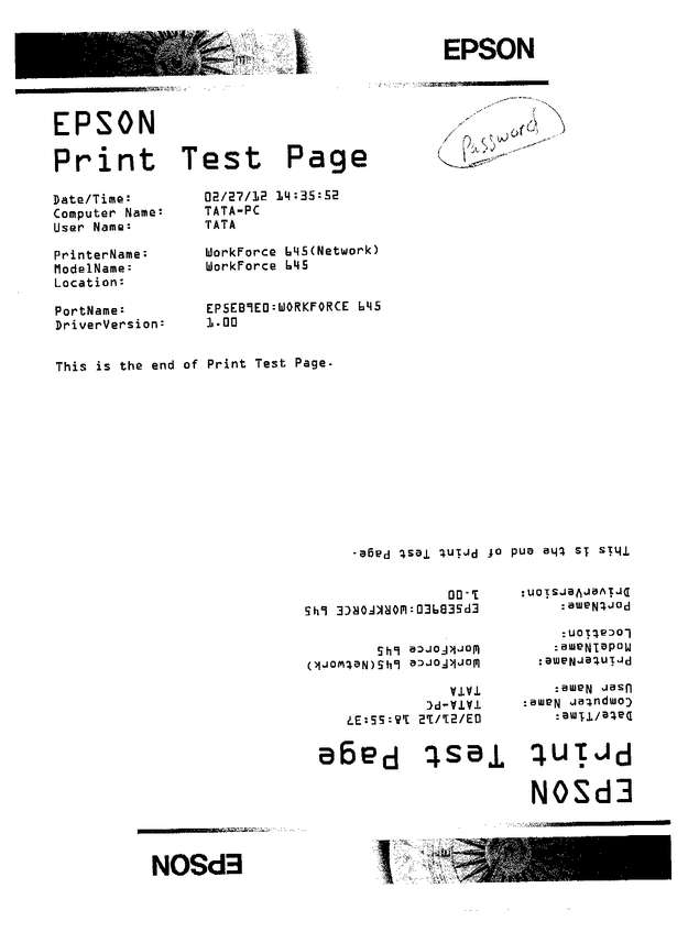Fax page