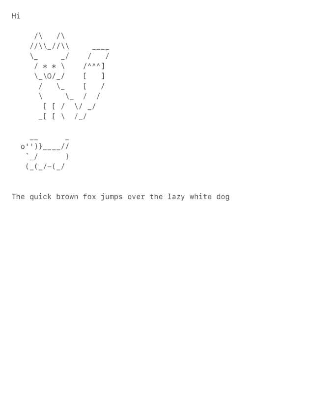 Fax page