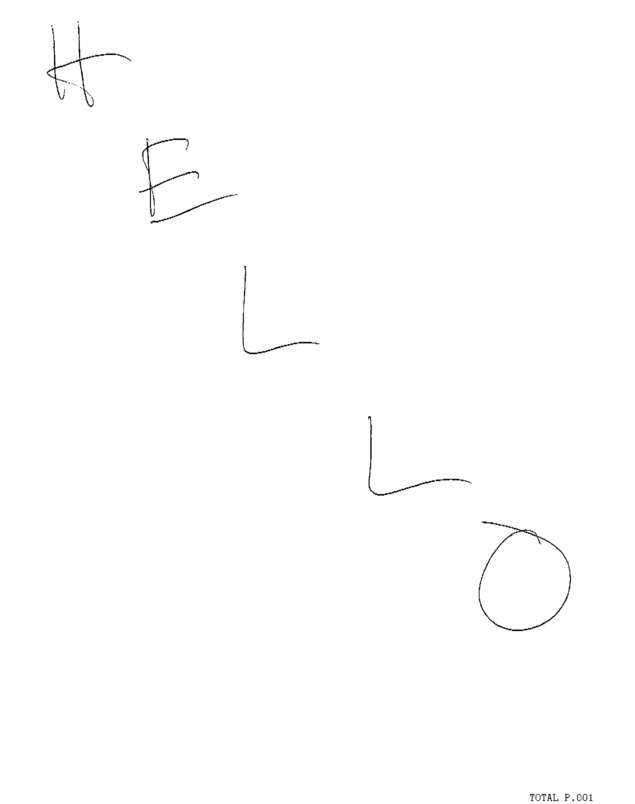 Fax page