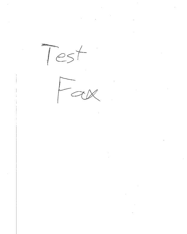 Fax page