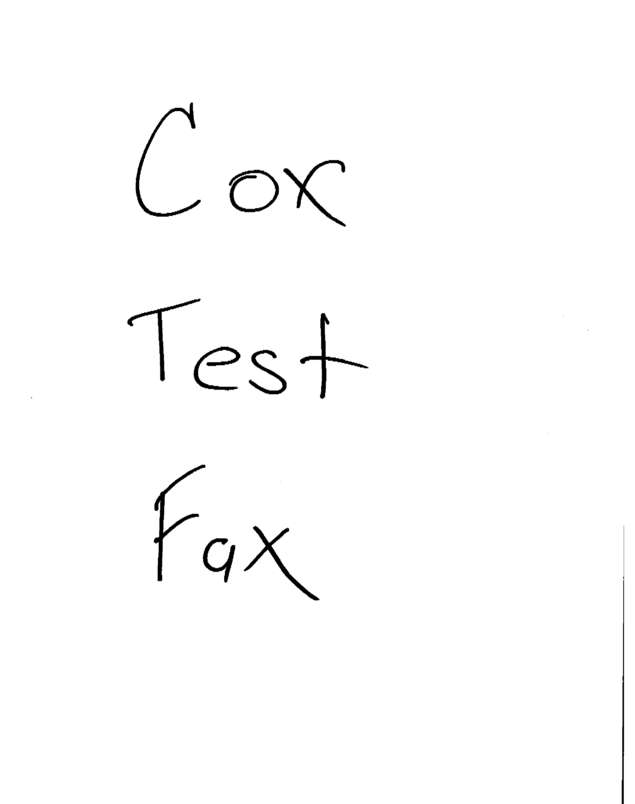 Fax page