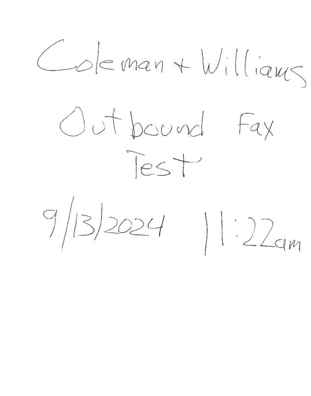 Fax page