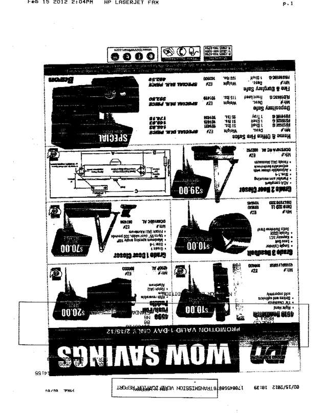 Fax page