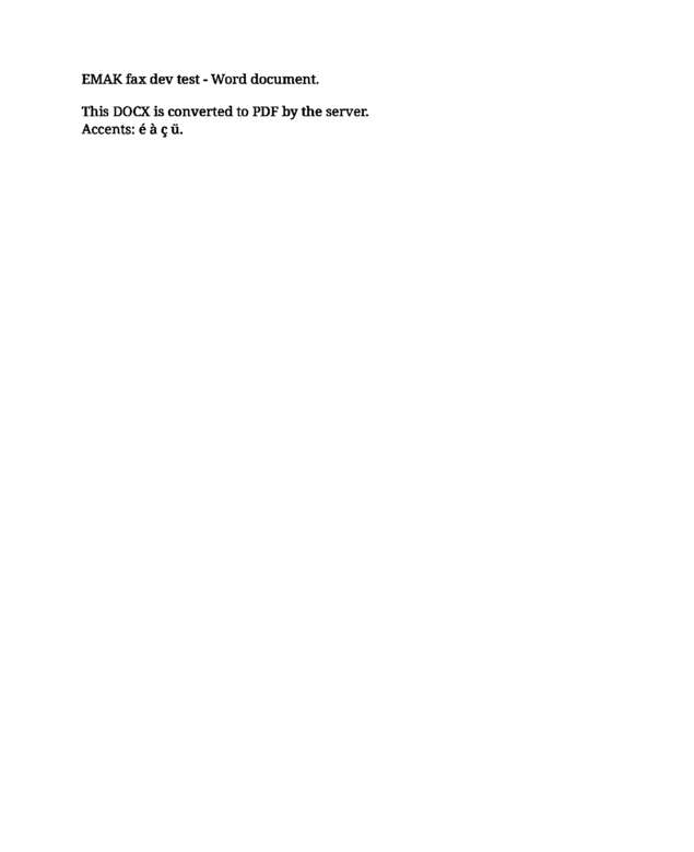 Fax page