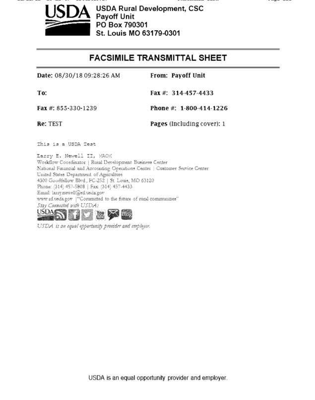 Fax page
