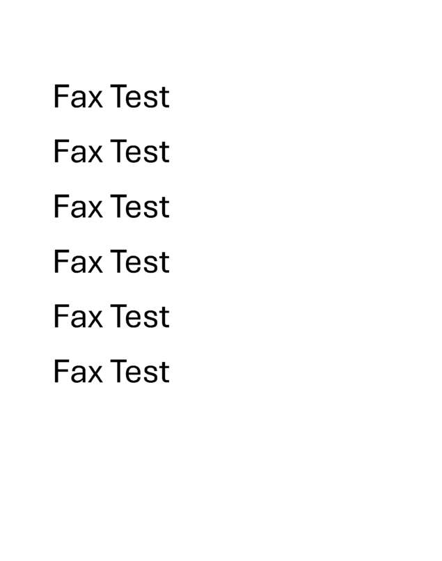 Fax page