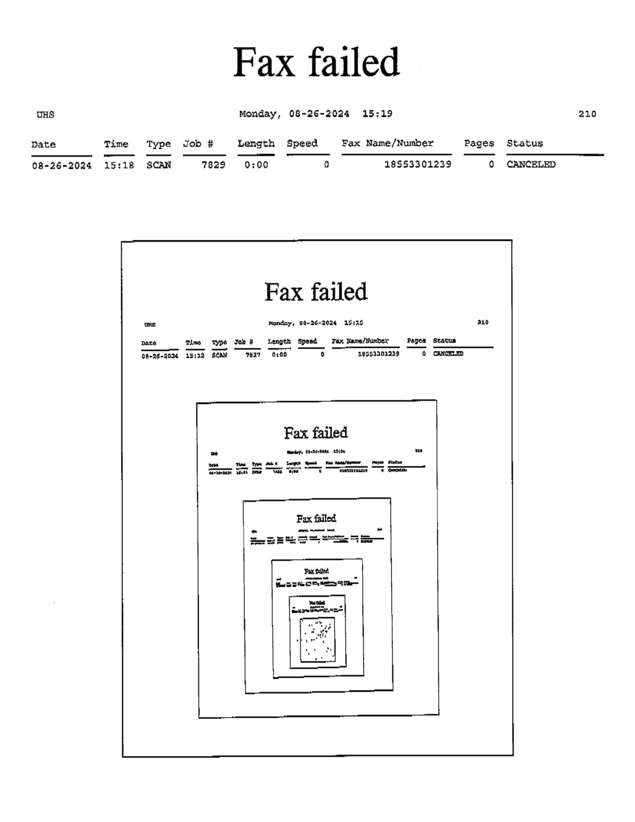Fax page