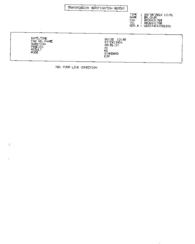 Fax page