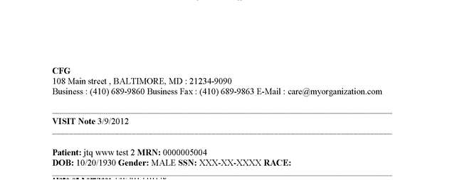 Fax page