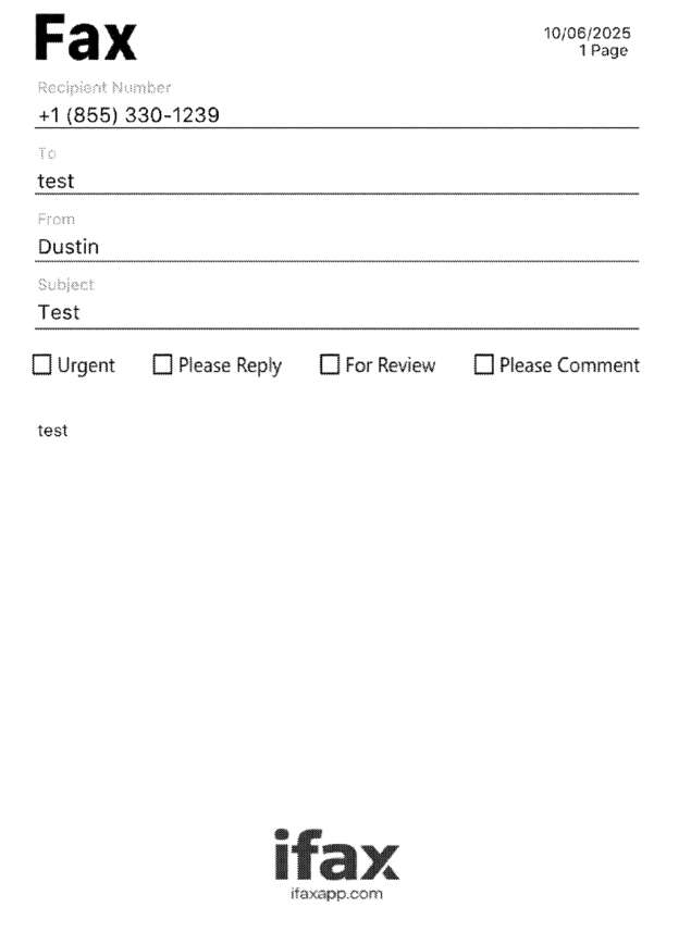 fax page