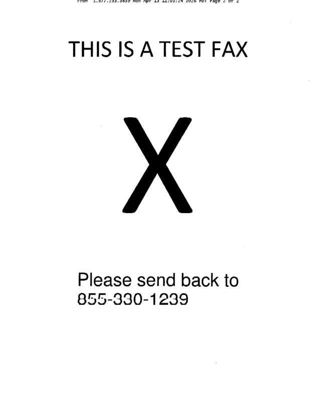 fax page