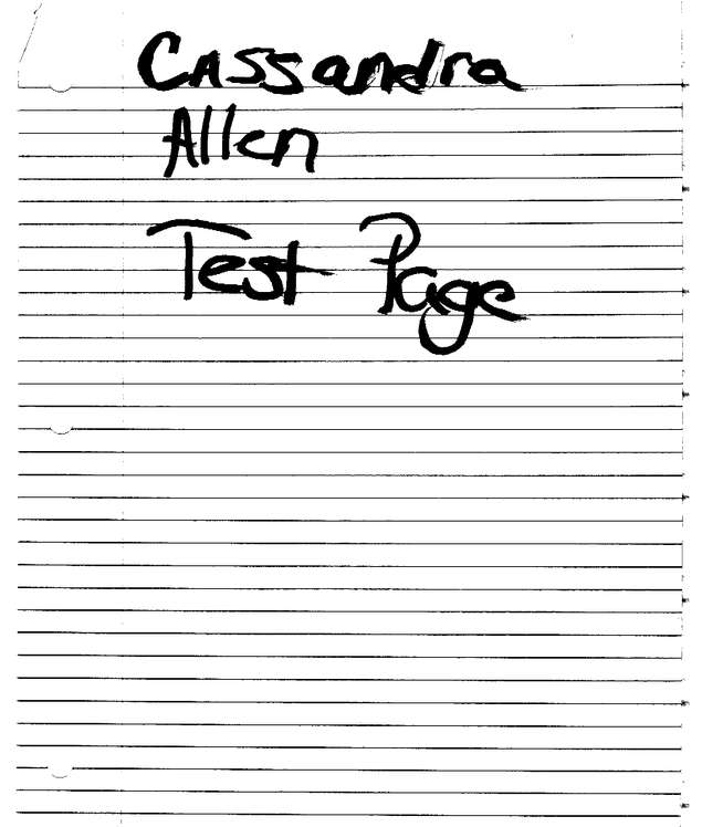 Fax page