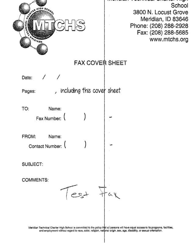 Fax page